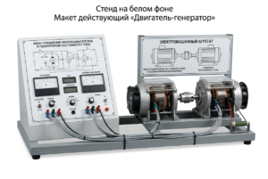 Жұмыс істеп тұрған «қозғалтқыш-генератордың» моделі