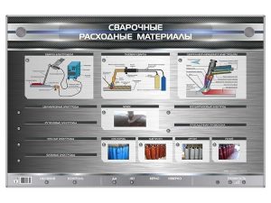 Тәжірибелік үлгілері бар «Дәнекерлеу материалдары» электрлендірілген стенд