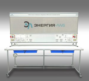 Зертханалық құрал-жабдықтардың оқу жинағы «Электрик жұмыс орны» стендтік нұсқасы, монтаждау панелі